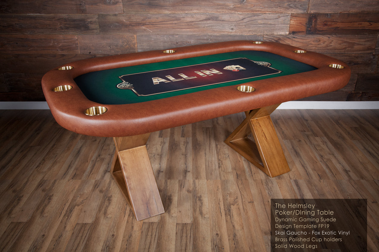 BBO Helmsley Poker Table with Matching Dining Top - Customizable