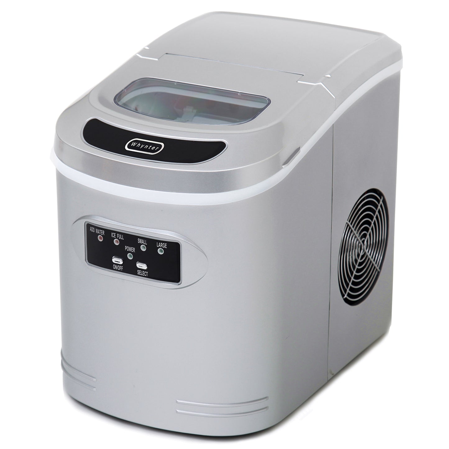 Whynter IMC-270MS Compact Portable Ice Maker 27 lb capacity – Metallic Silver